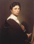 Jean Auguste Dominique Ingres Self-portrait at the Easel (mk04) France oil painting artist